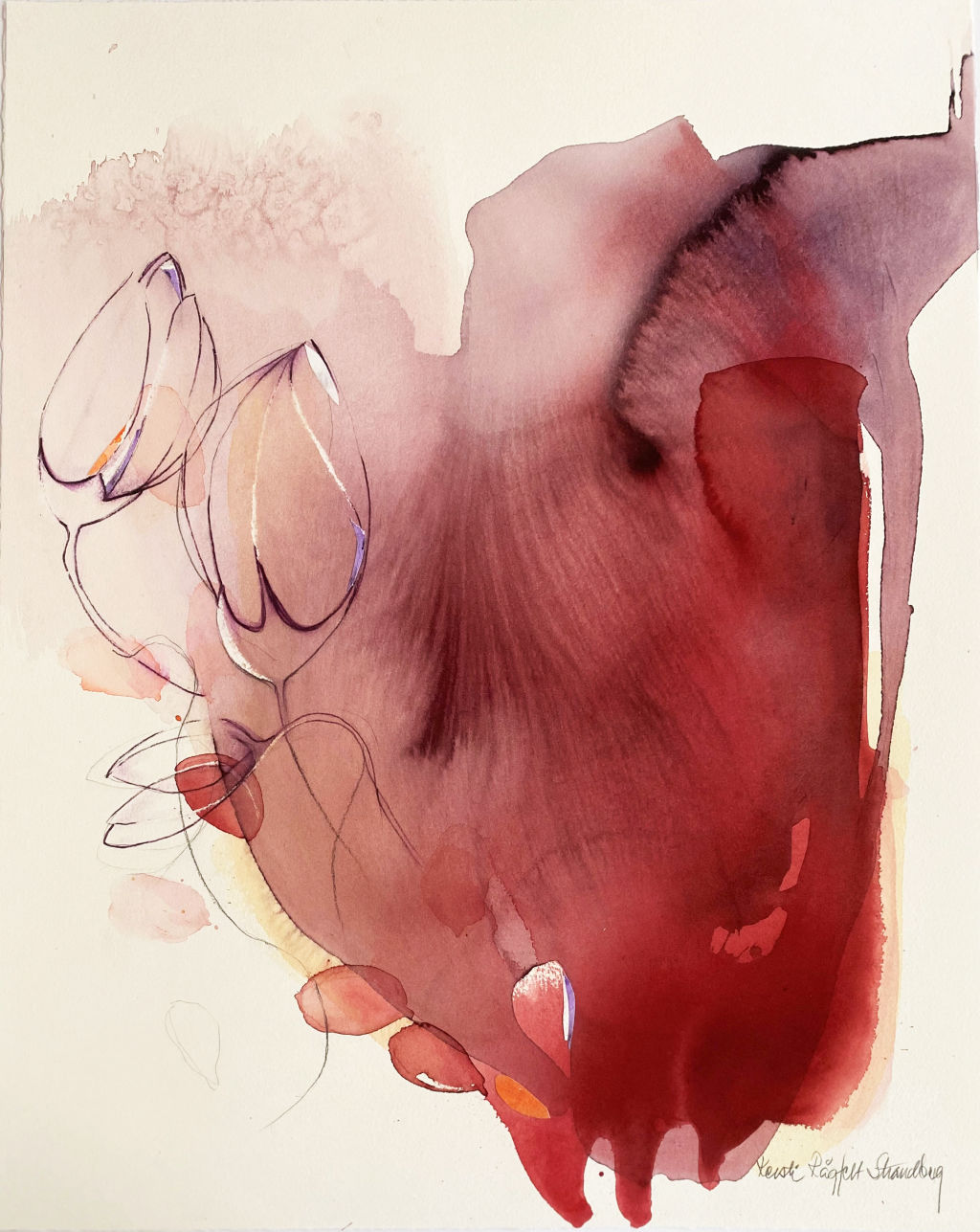 'Frigörs', 2023, ett konstverk av Kersti Rågfelt Strandberg