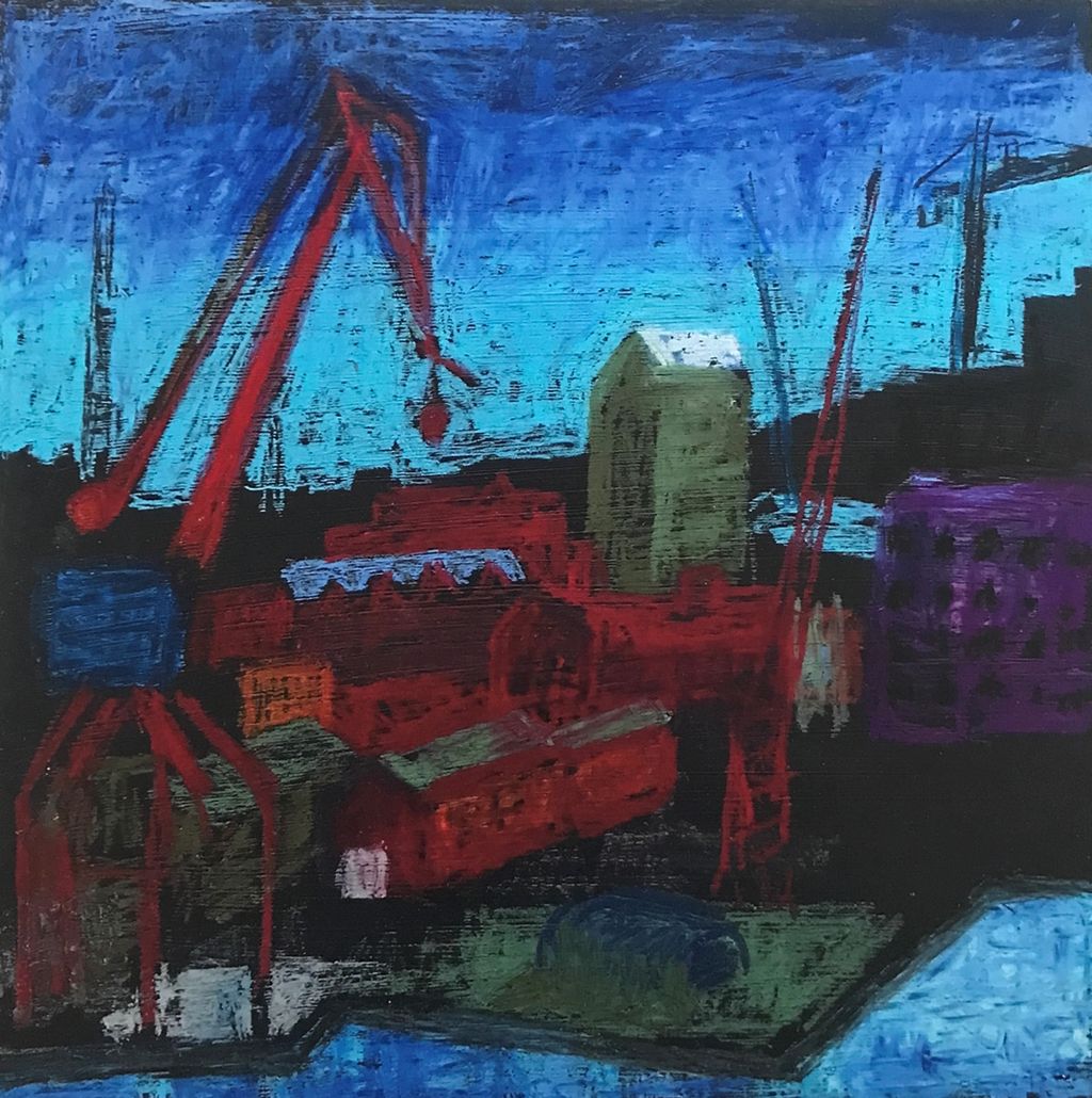 'Hamnen', 2021, ett konstverk av Kent Larsson