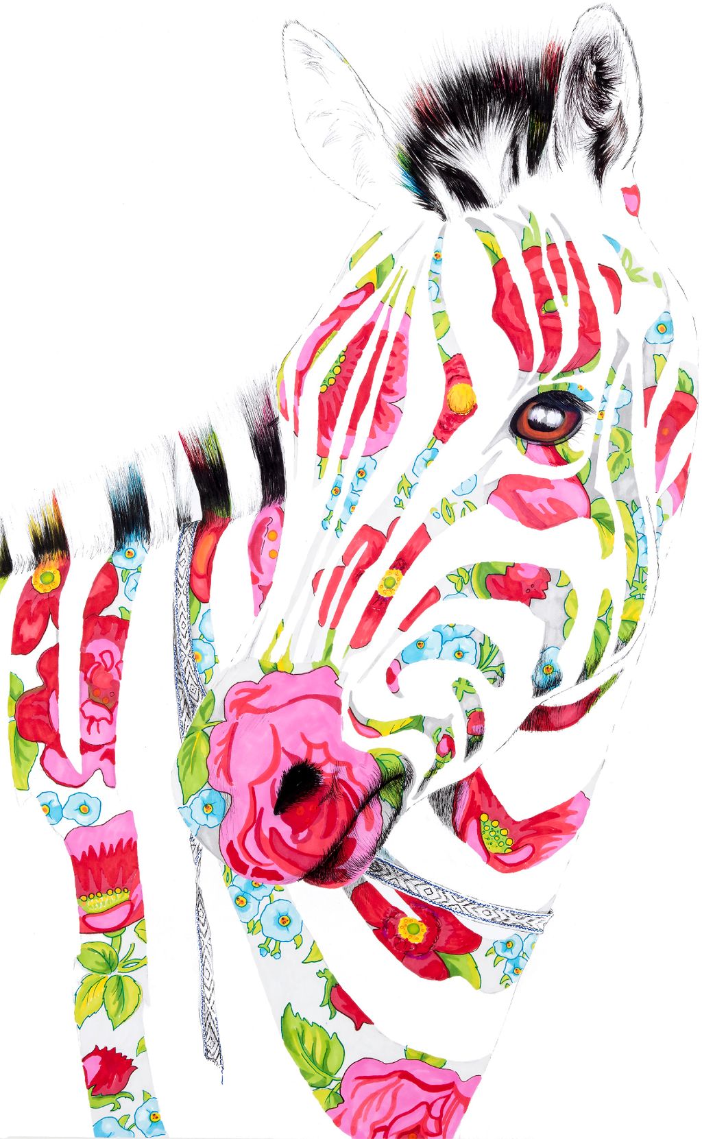 'Dalahäst', 2015, ett konstverk av Sara W Nelin