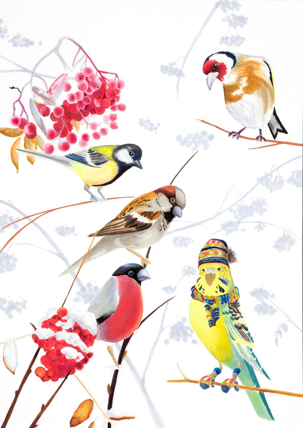 'Udda fågel', 2020, ett konstverk av Sara W Nelin