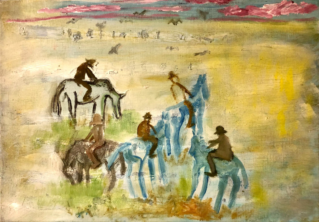 'Gänget.', 2021, ett konstverk av Johan Lindström