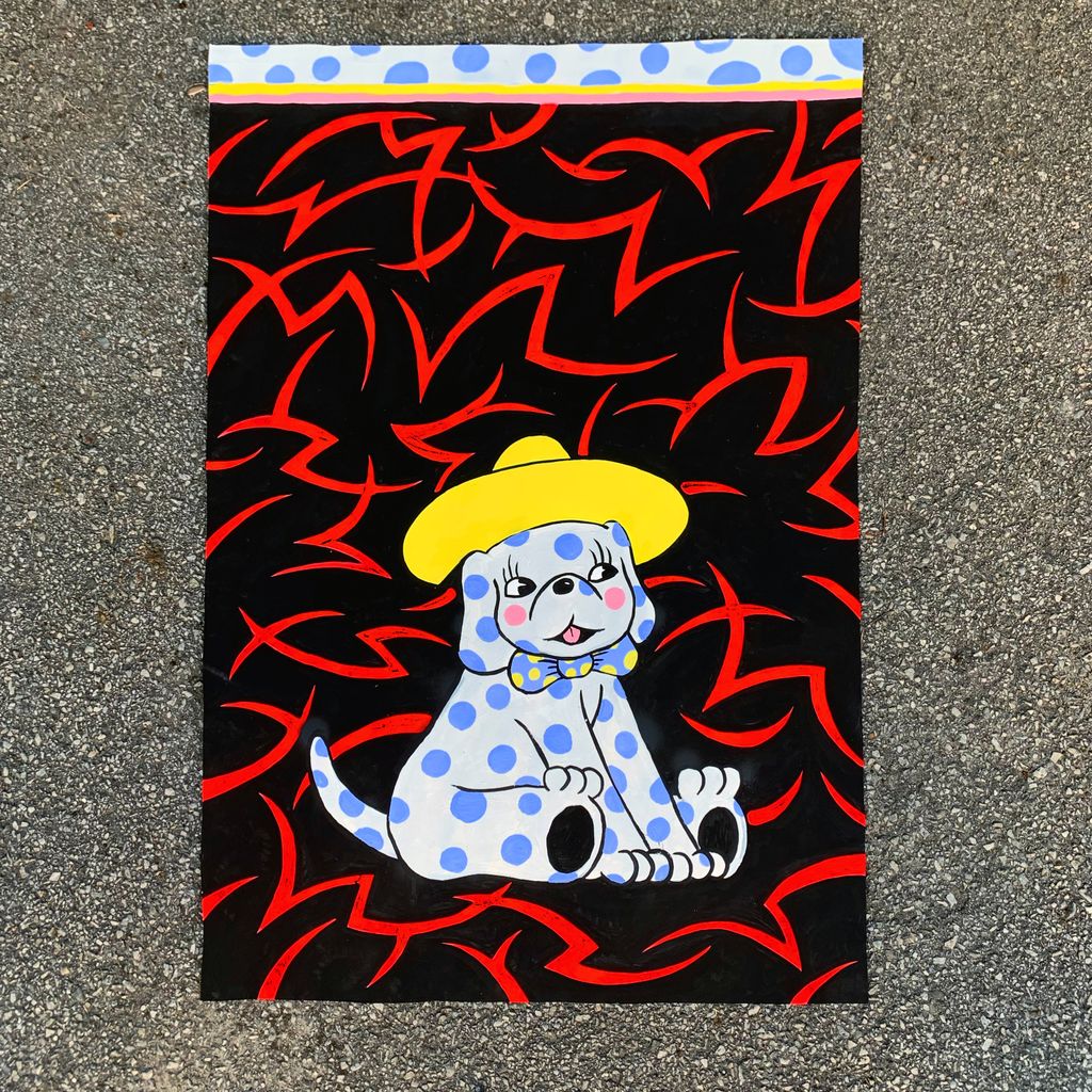 'Hund', 2020, ett konstverk av Martin Olsson