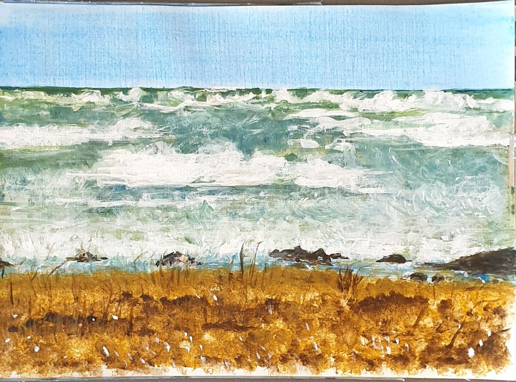 'Vågor', 2019, ett konstverk av Eva Fagerholm