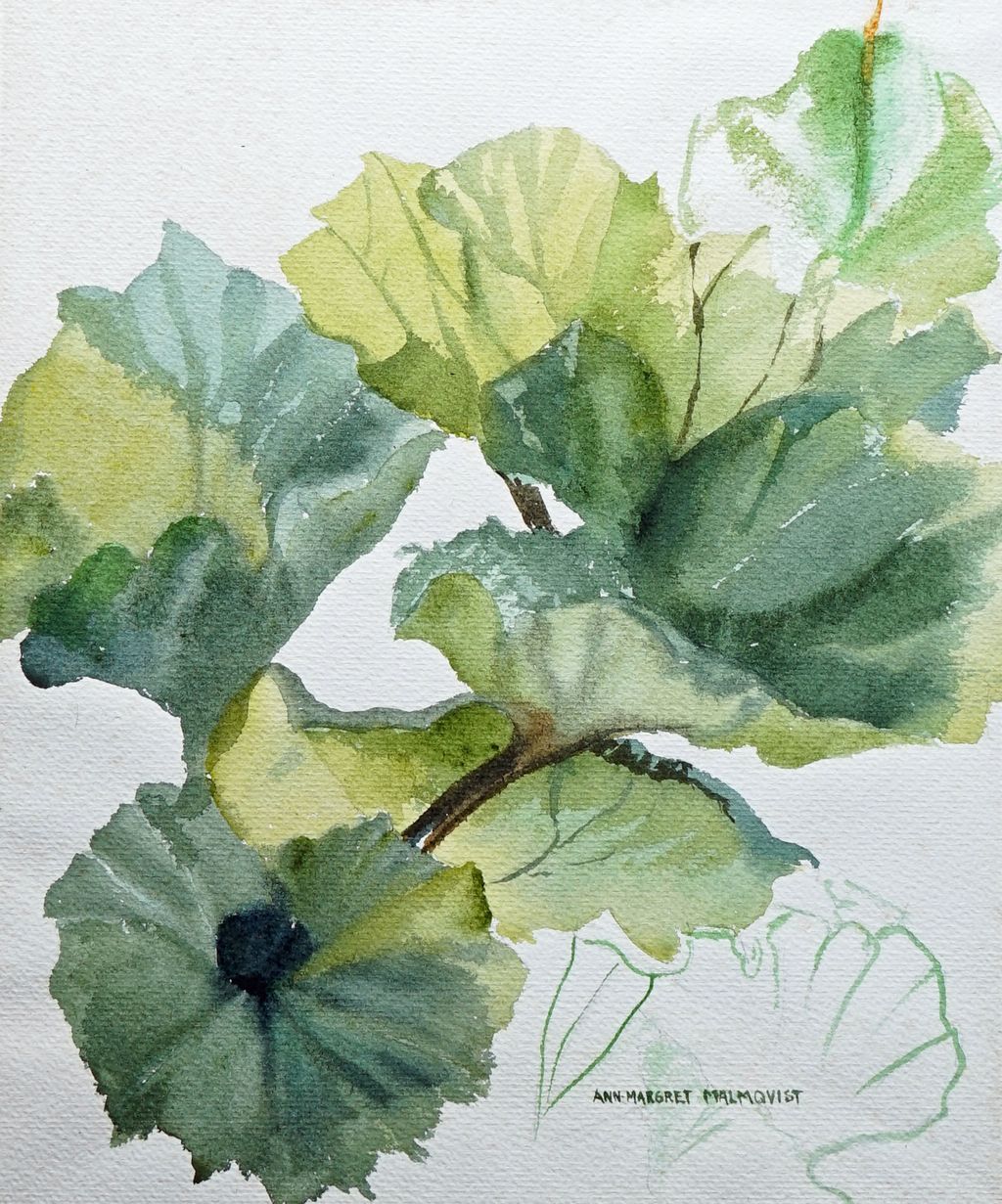 'Skräppeblad', ett konstverk av Ann-Margret Malmqvist