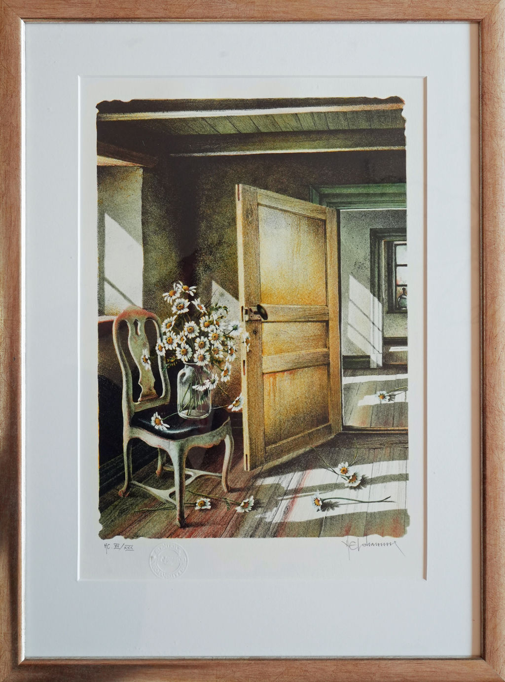 'Dörr, stol', ett konstverk av Nils Erik Johansson