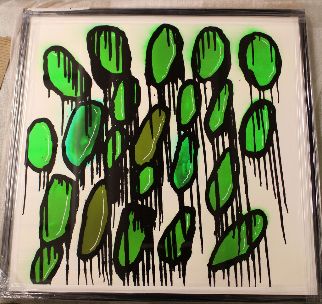 '8. Grön av avundsjuka', ett konstverk av Hampus Karlsson