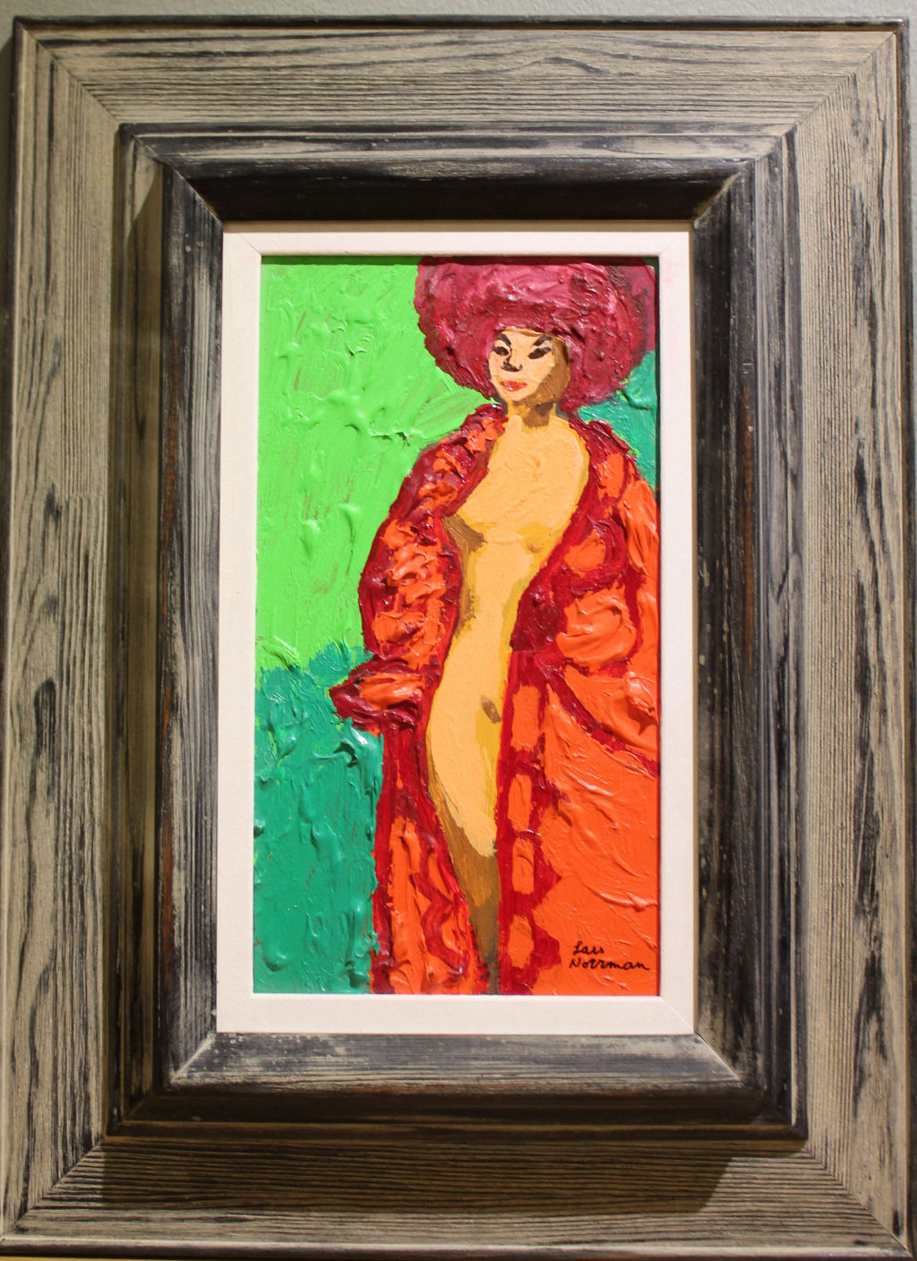 '11.Damen i rött', ett konstverk av Lars Norrman