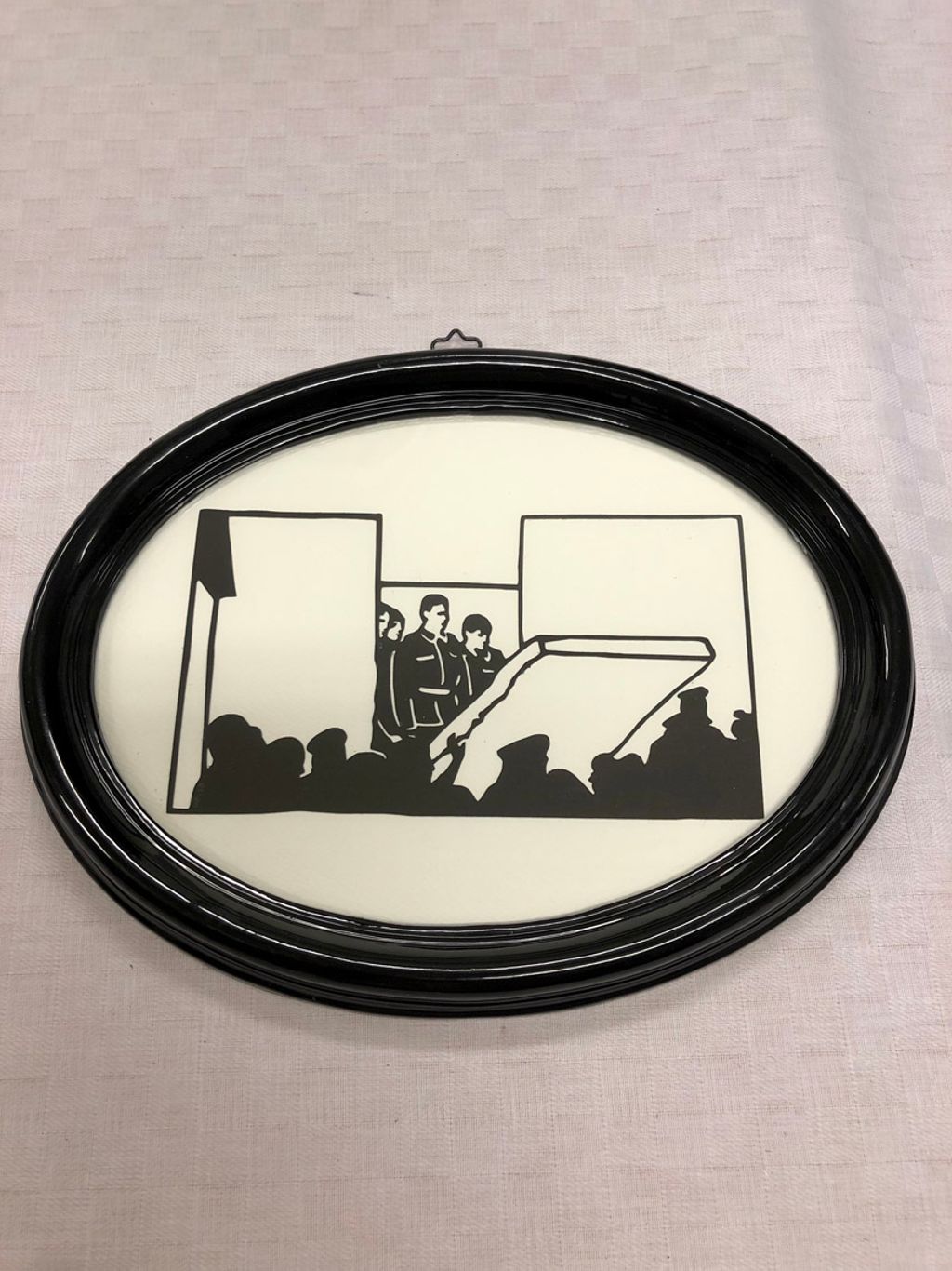 'Berlinmuren rasar', ett konstverk av Ulf Rehnholm