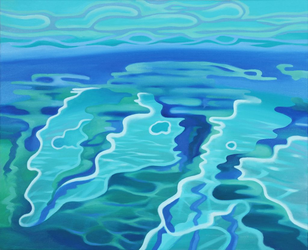 'Blue flows', 2017, ett konstverk av Chih-Lin Yeh