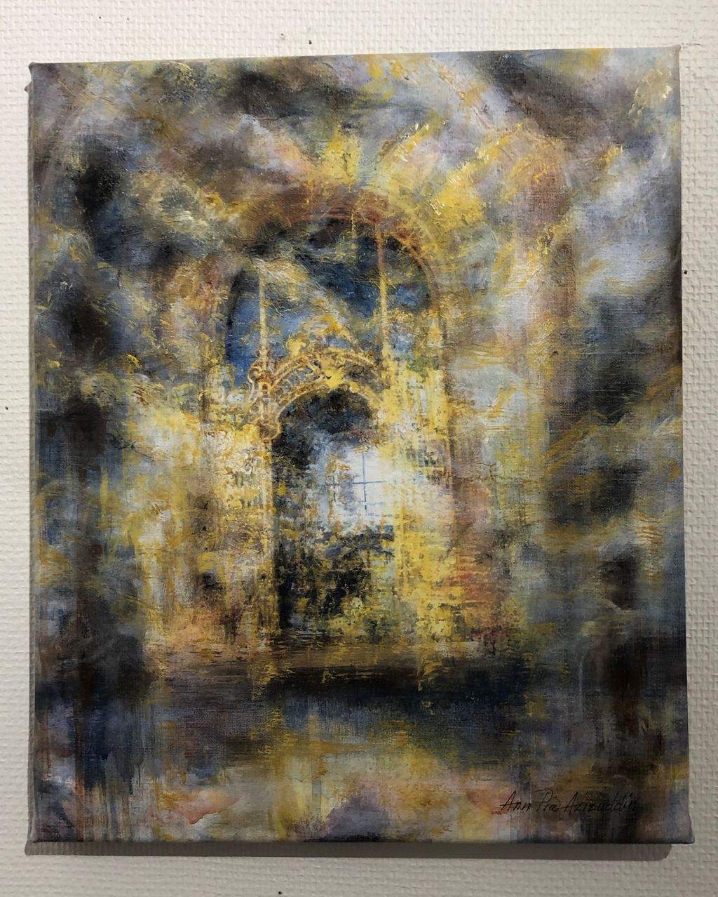 'Gyllene portal 2', 2020, ett konstverk av Ann-Pia Azizuddin