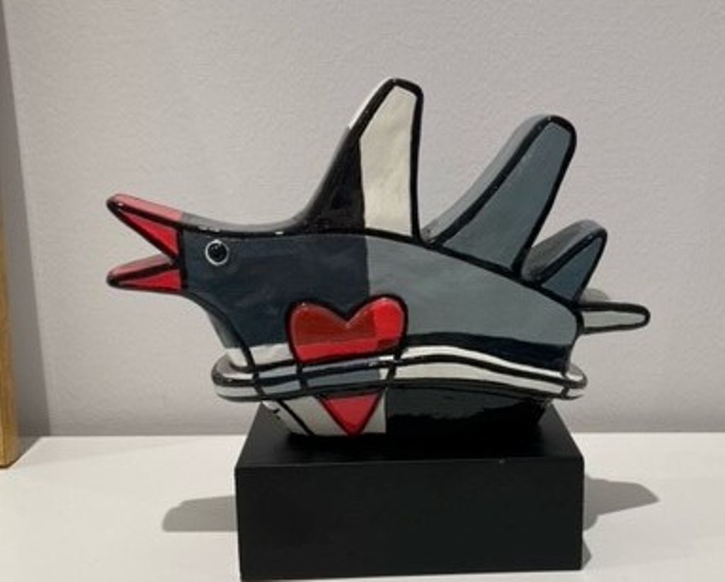 'Happy bird', ett konstverk av Jacqueline Schäfer