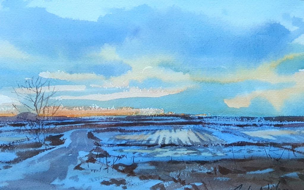 'Alvarvinter, Öland', 2020, ett konstverk av Peter Nilsson