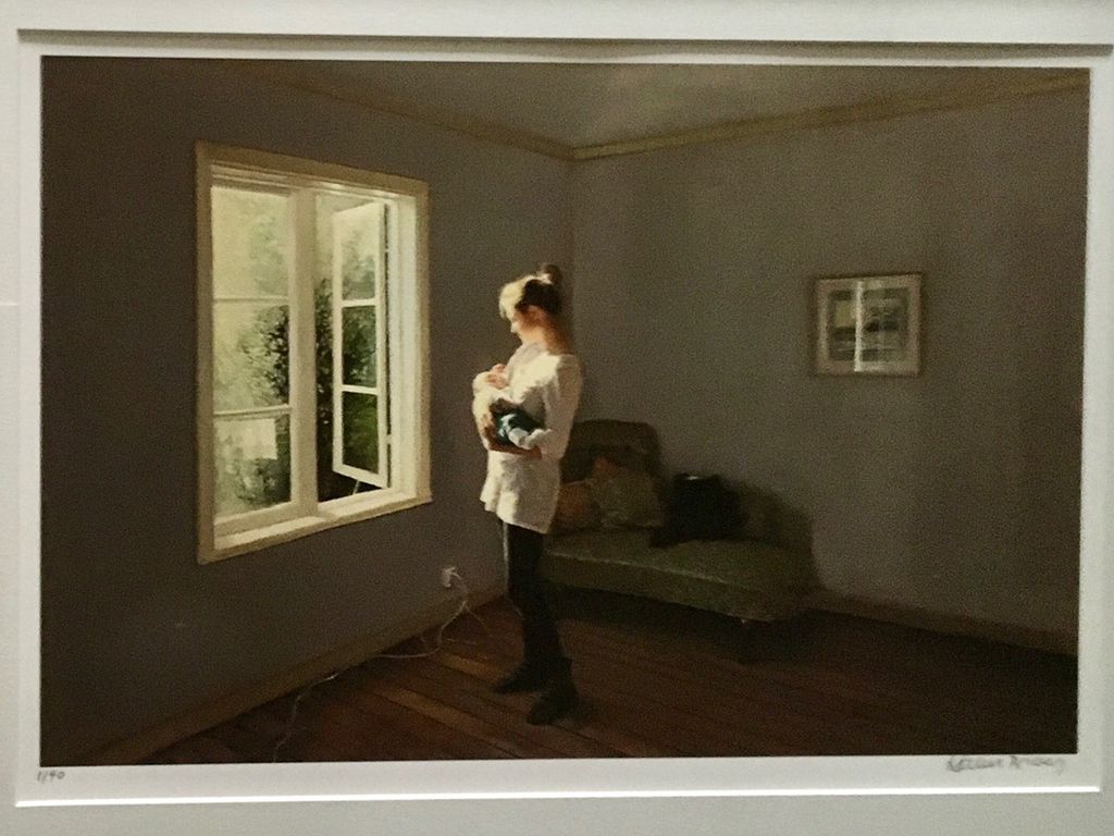 'I moders famn', ett konstverk av Karin Broos