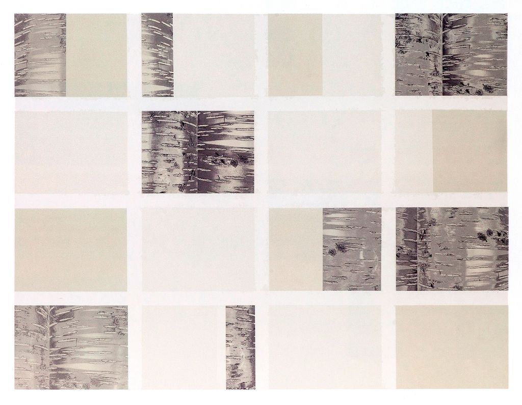 'Variationer med trädstam', 2020, ett konstverk av Nils-Erik Mattsson