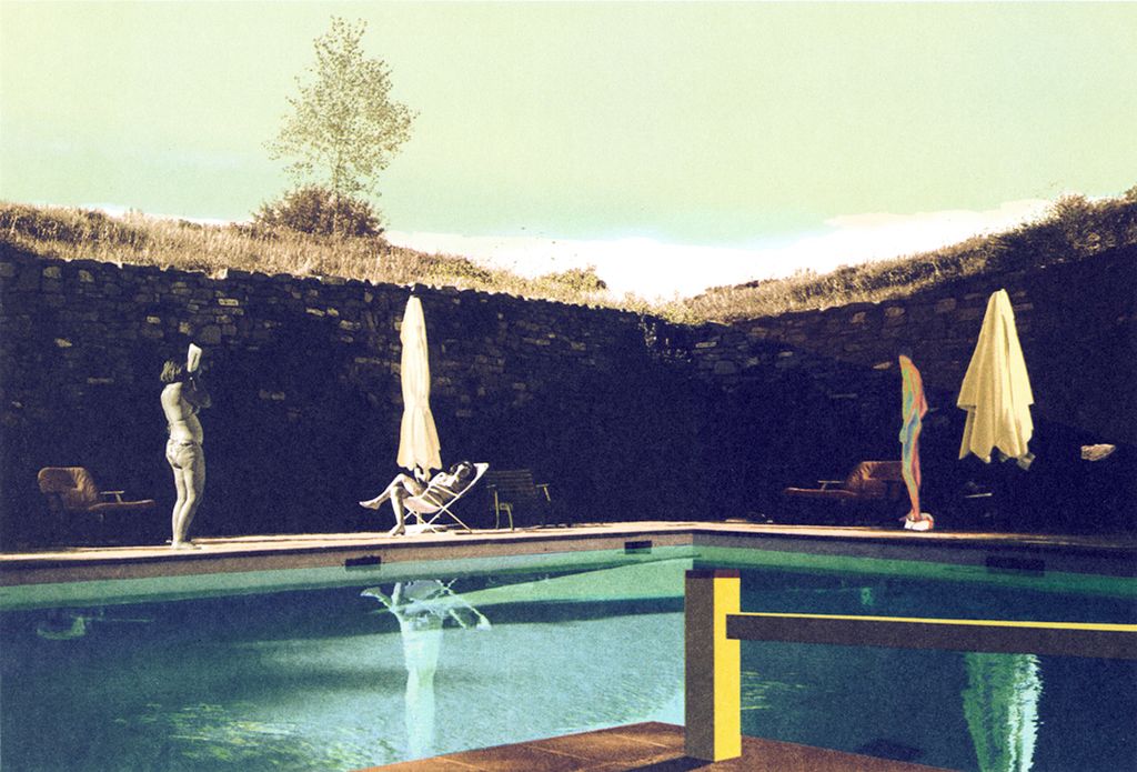 'Poolside, état II', 2014, ett konstverk av Nils-Erik Mattsson