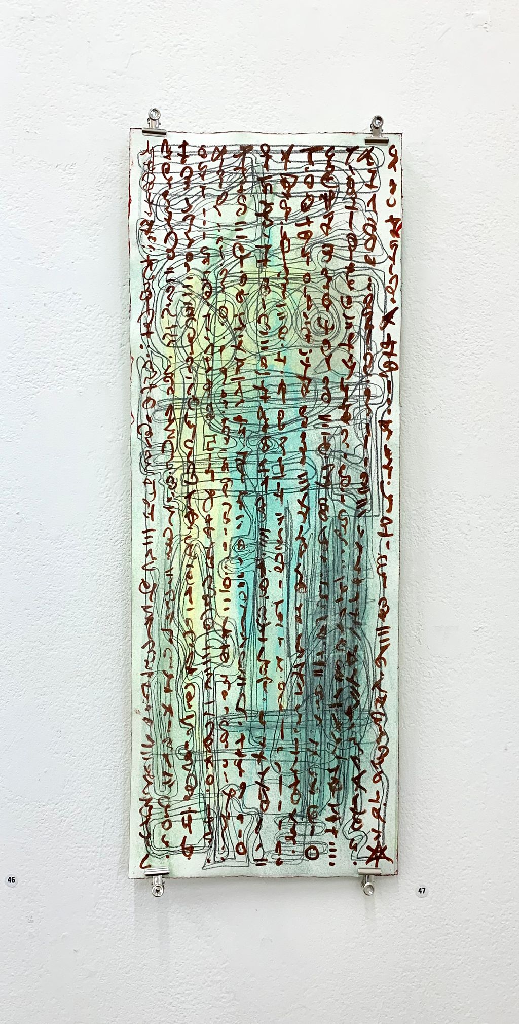 'Nedtecknat', 2020, ett konstverk av Helena Burman