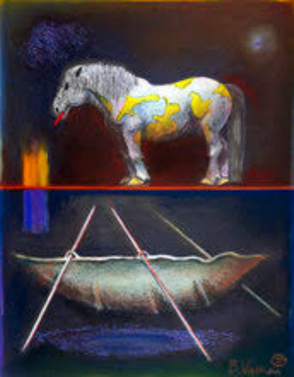 'Crossing', ett konstverk av Bertil Vallien