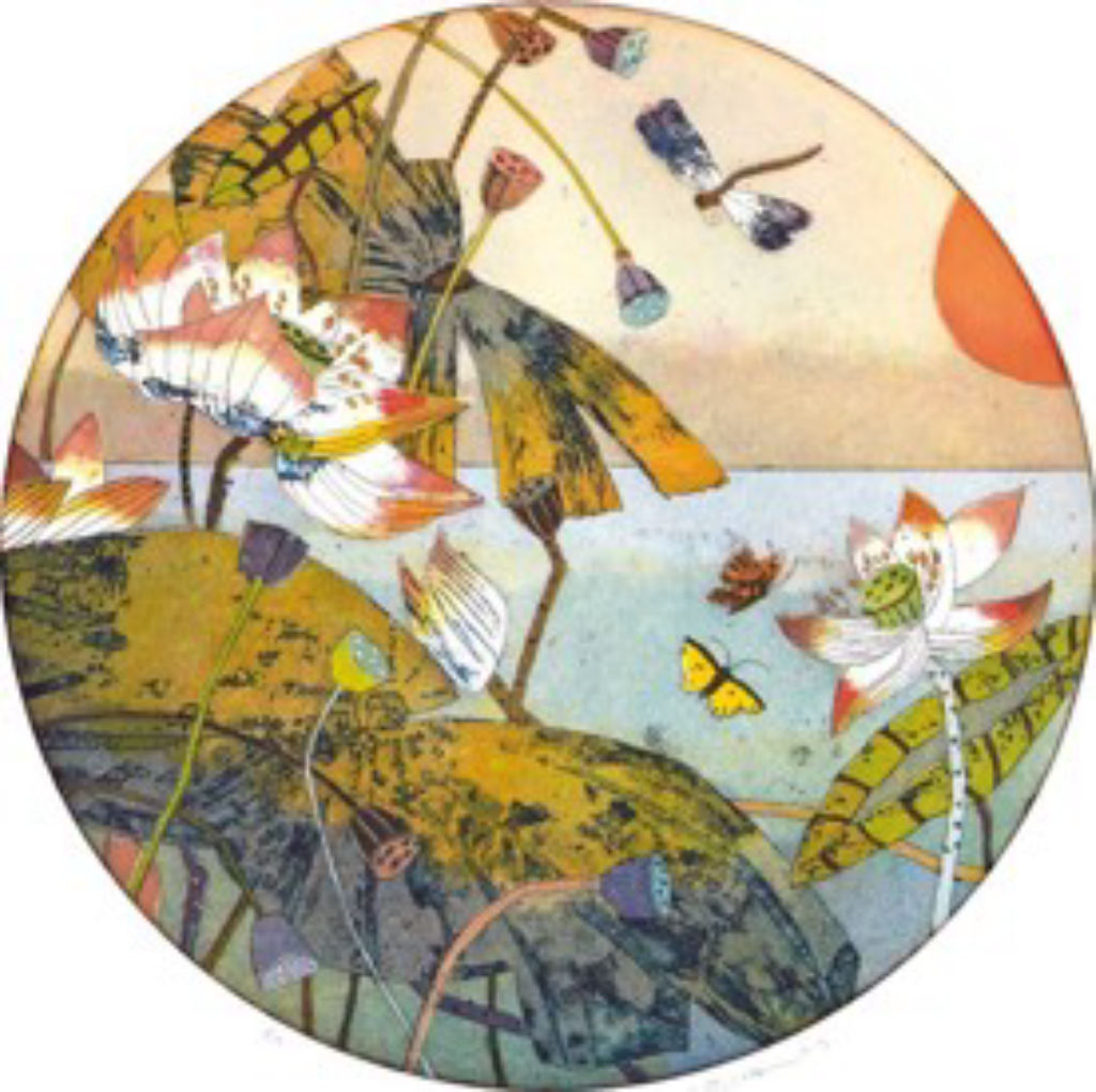 'Dämmerung am See', ett konstverk av Okänd