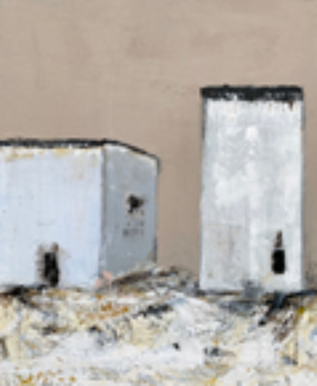 'Verk 7 Vita hus', ett konstverk av Kia Kinell