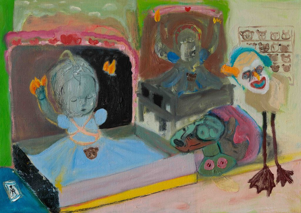 'Jag vet!', 2020, ett konstverk av Magdalena Eriksson