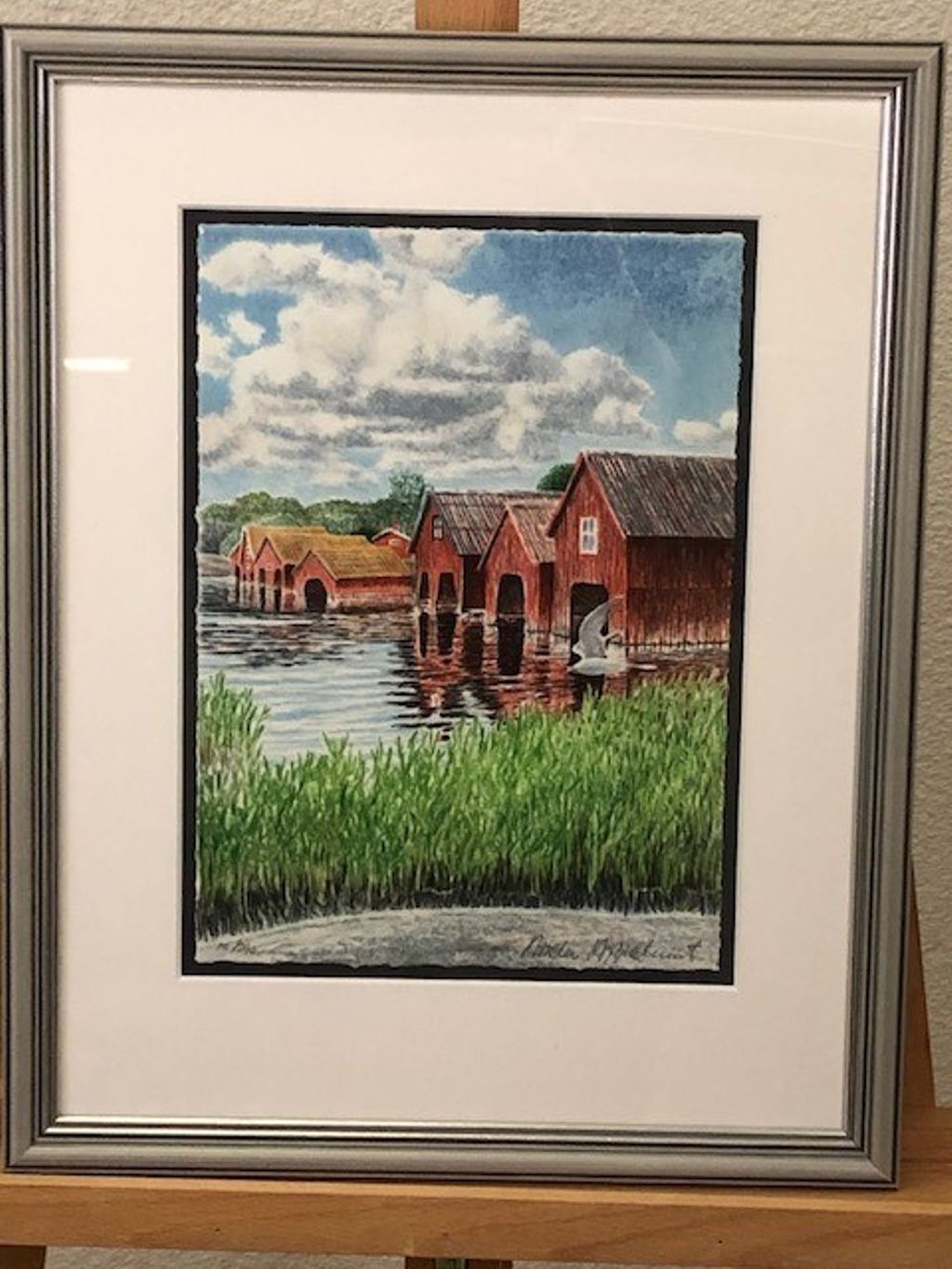 'Sjöbodar', ett konstverk av Anders Appelqvist