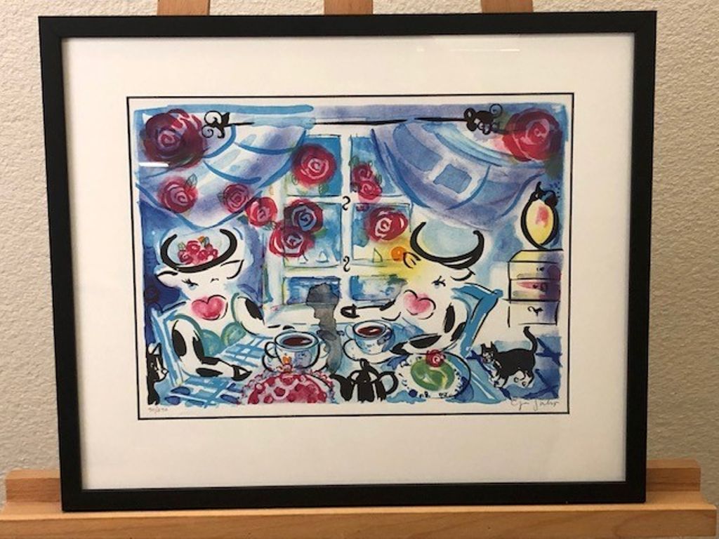 'Kaffestund', ett konstverk av Eja Saho