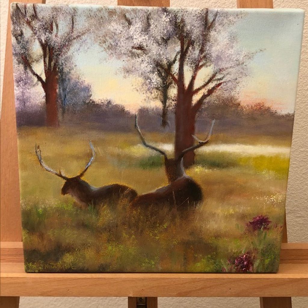 'Skymningsljus 1', ett konstverk av Nina Björk