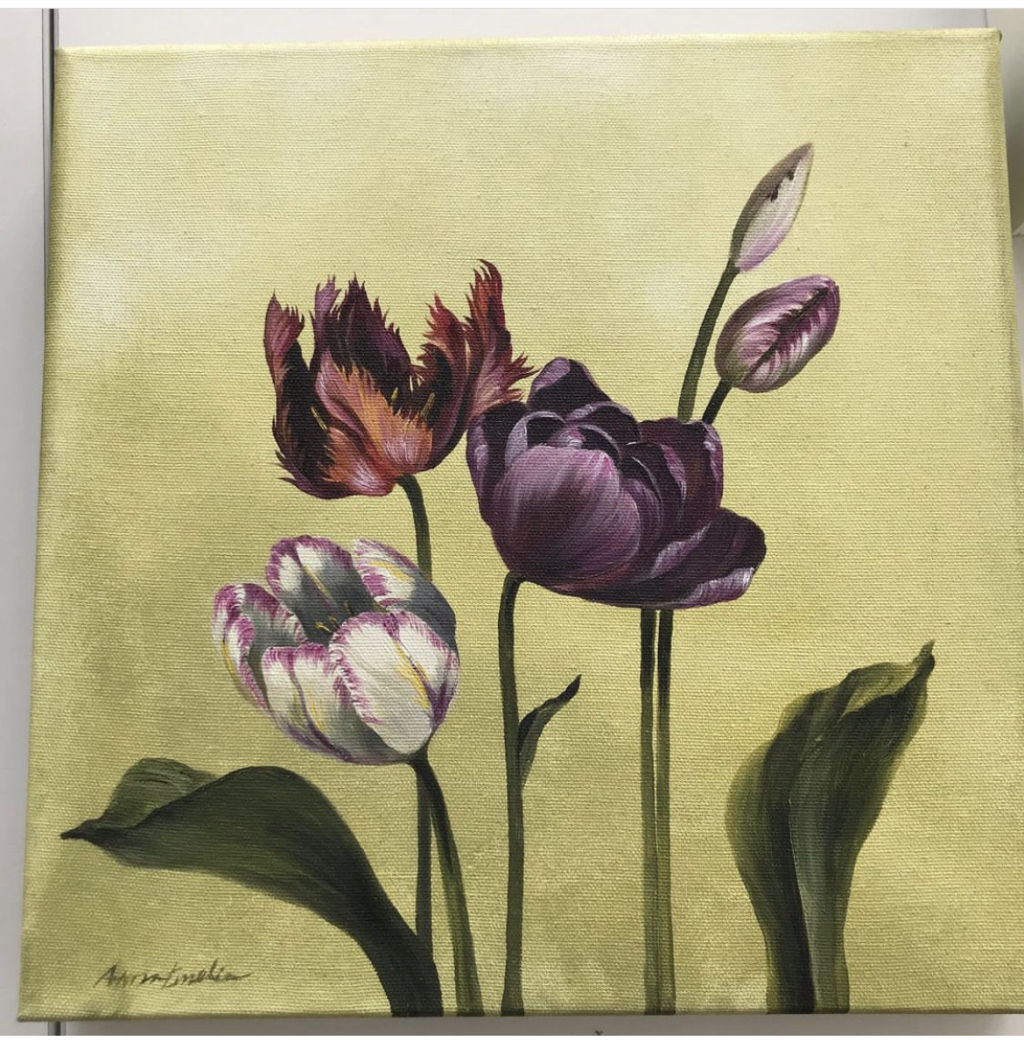 'Vårblomster', ett konstverk av Anna Emilia