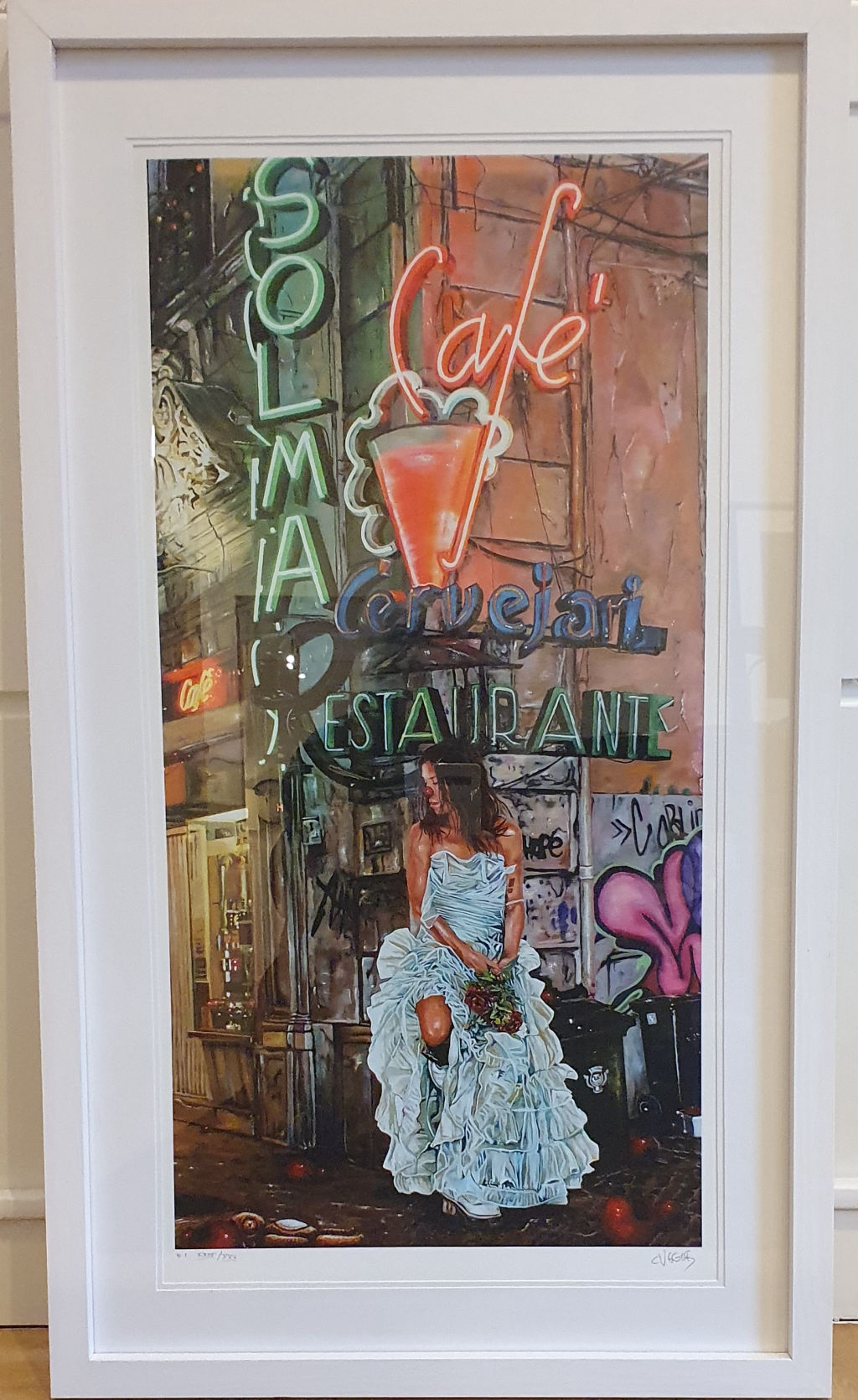 'Väntan i hörnet', ett konstverk av Caroline af Ugglas