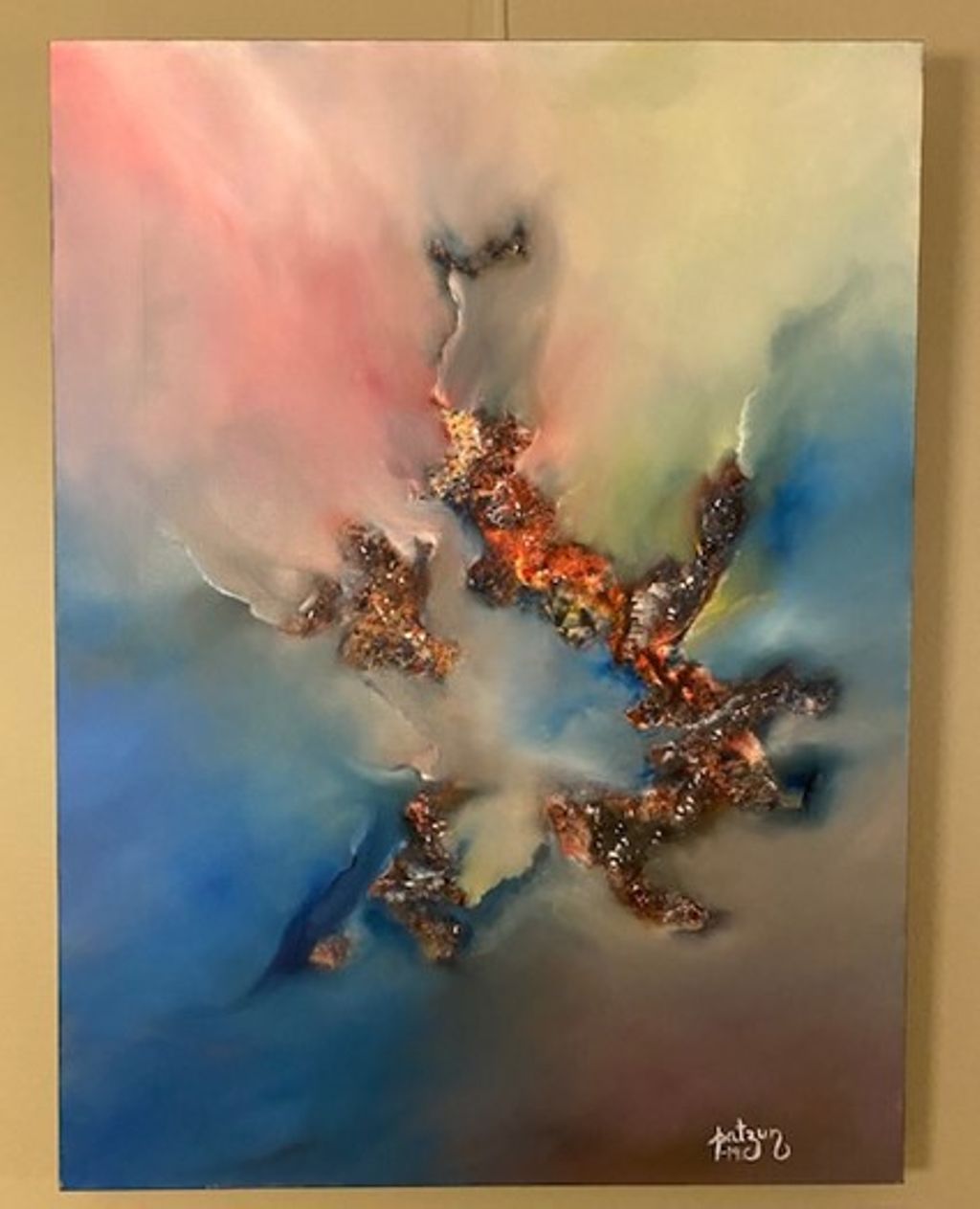 'Bergskjedjan', 2020, ett konstverk av Patricia Zuniga