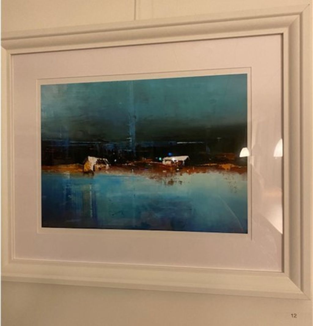 'Hus i skärgård', ett konstverk av Okänd