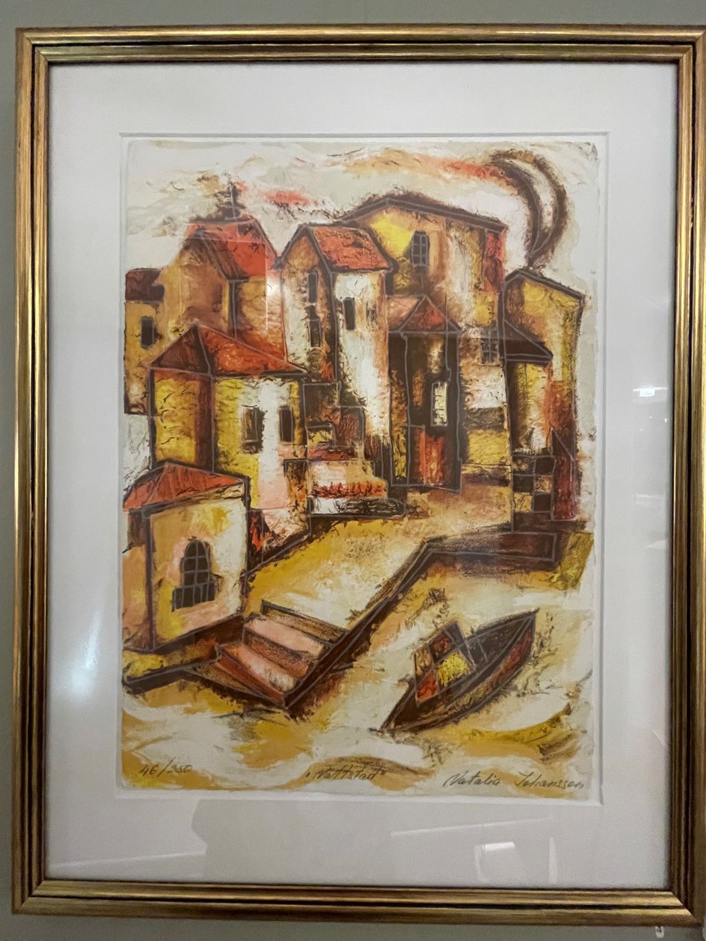 'Nattstad', ett konstverk av Natalia Johansson