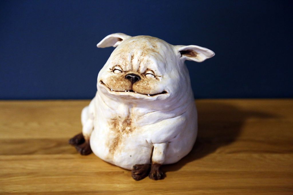 'Hund, stor', 2021, ett konstverk av Christina Rosén