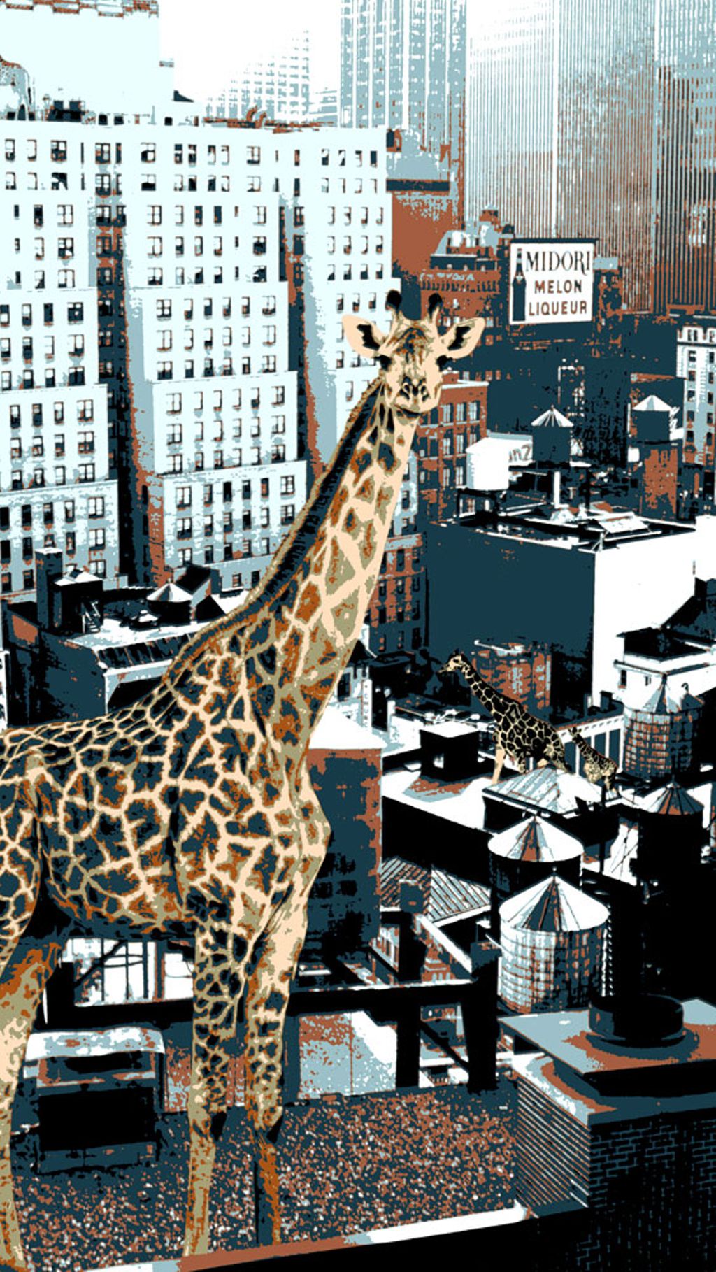 'Rooftop hang outs', 2020, ett konstverk av Ulrika Andersson