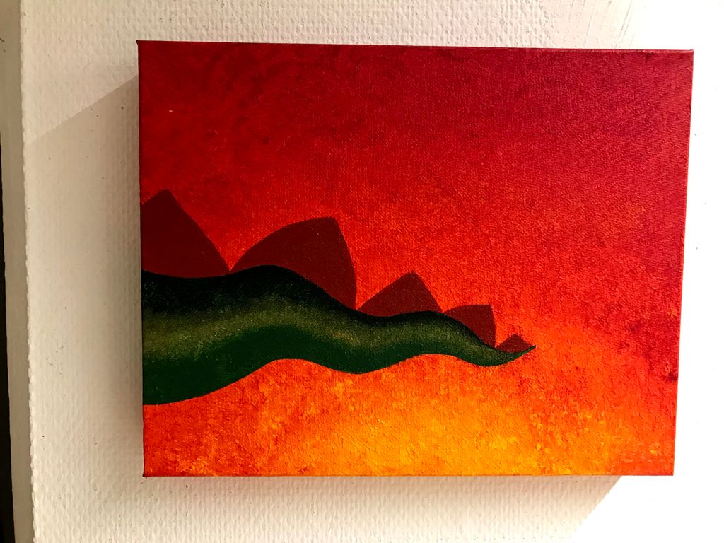 'Drakpositiv', 2021, ett konstverk av Sofia L. Liljeholm