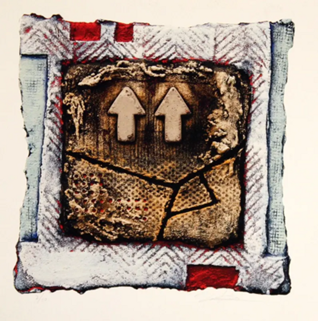 'Dubbel up', 2021, ett konstverk av Jens Hübner