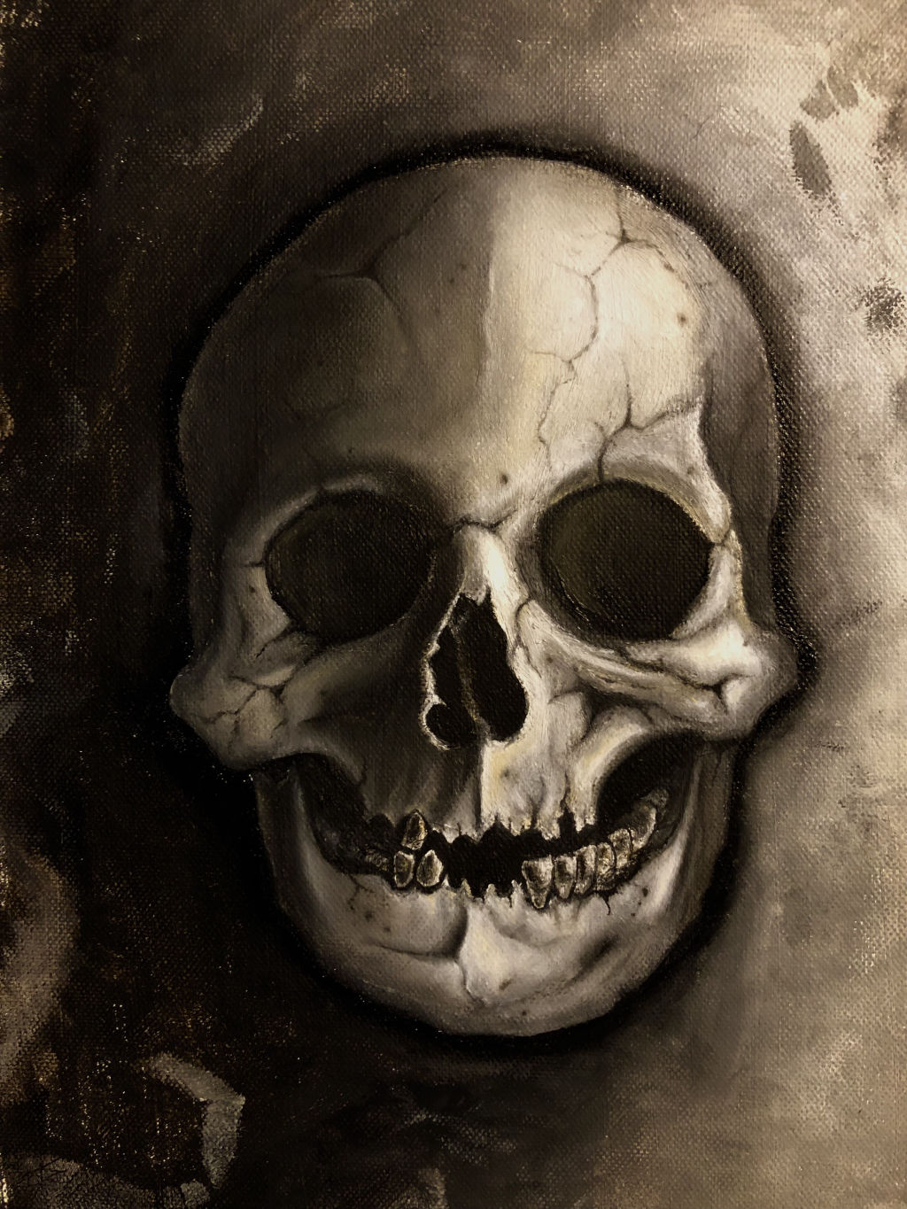 'Skull', 2023, ett konstverk av Pontus Jerrstedt