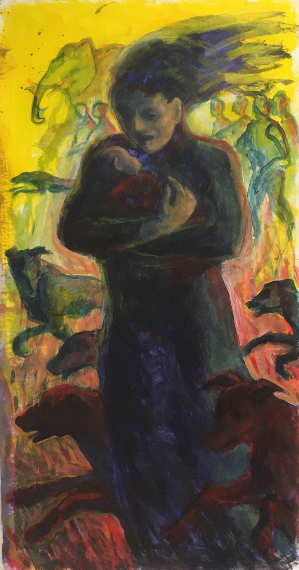 'flykt', 2019, ett konstverk av Helena Andreeff Laurin