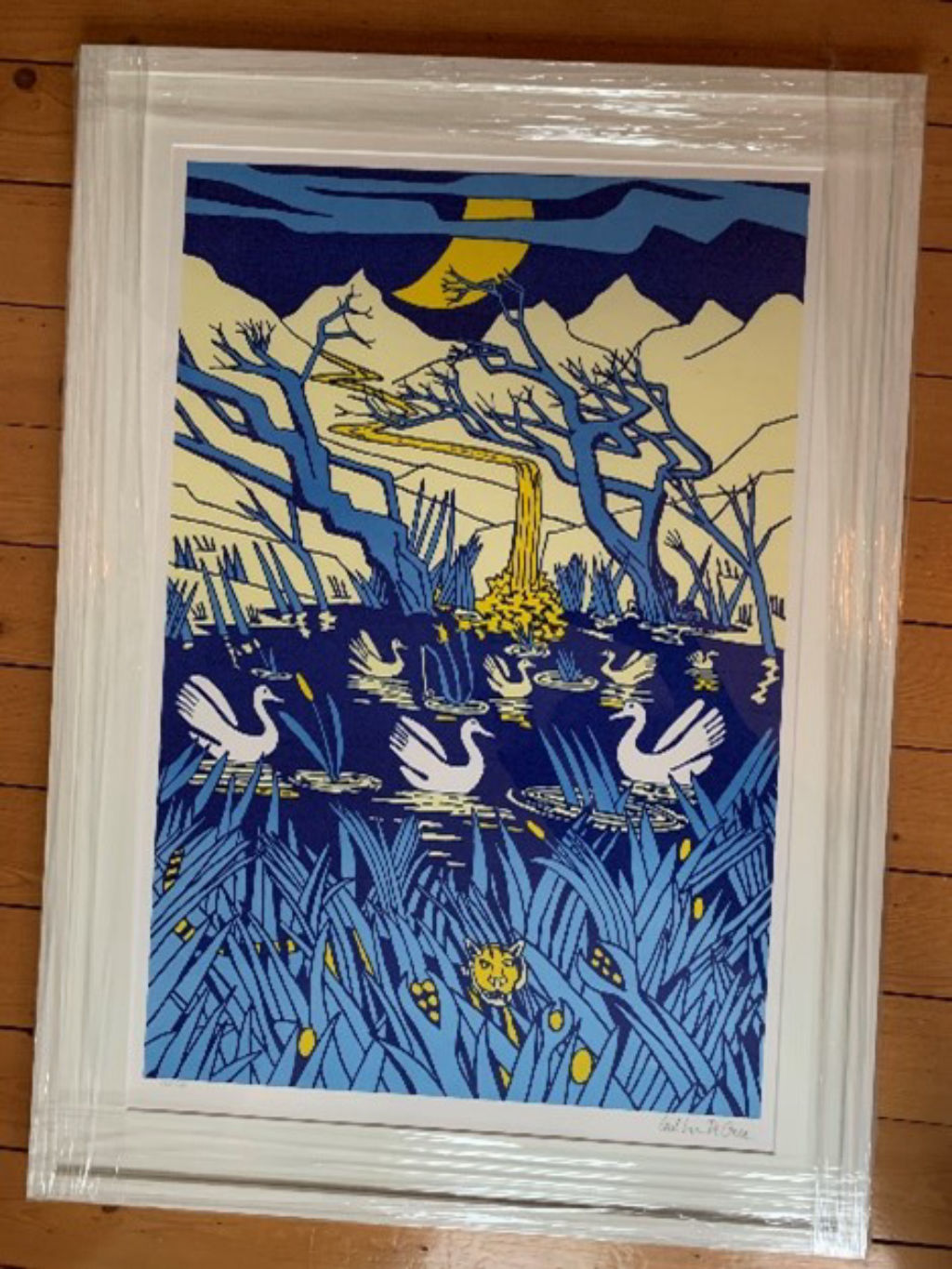 '50. En svensk tiger', ett konstverk av Carl Johan De Geer