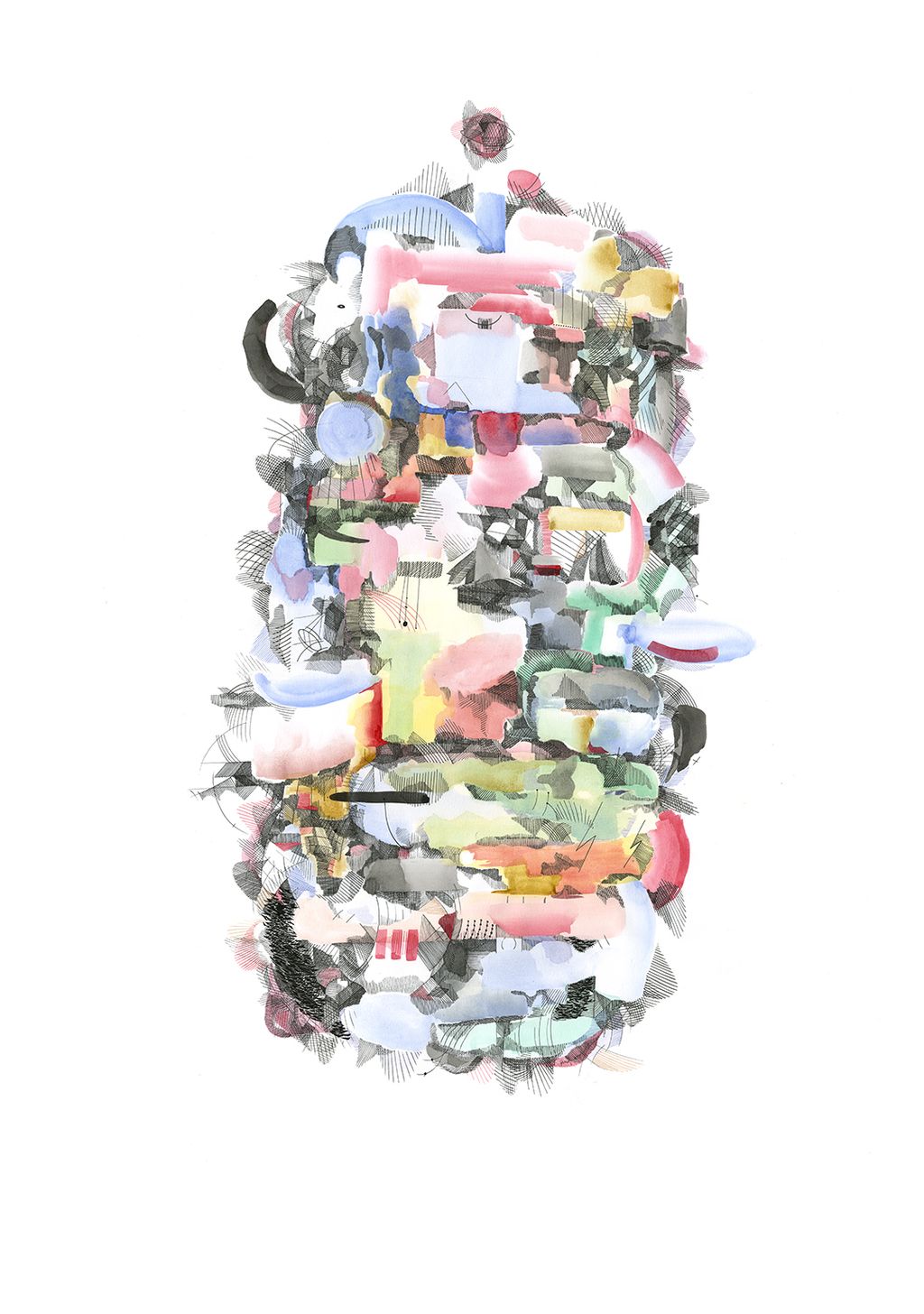 'Tripura Vimana 1', 2019, ett konstverk av Martin Lundberg