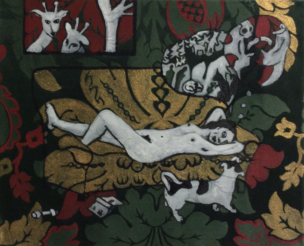 'Soffliggare', 2017, ett konstverk av Lena Öhman