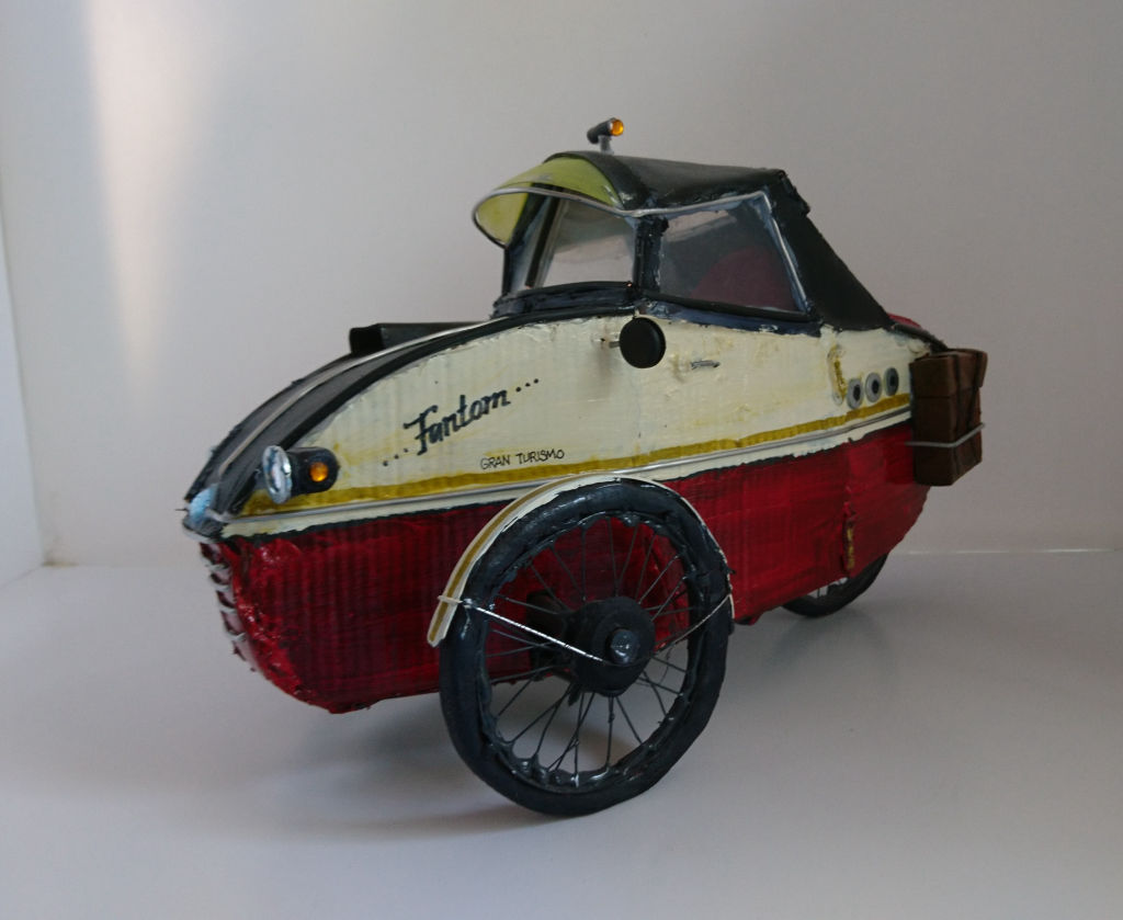 'Cykelbilen "Fantom". ', 2021, ett konstverk av Tomas Rydh