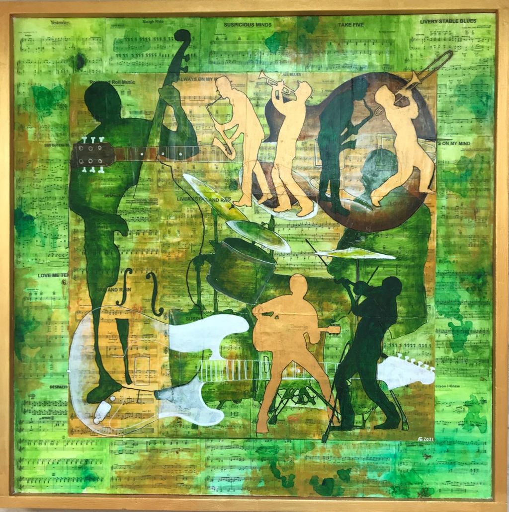 'Dur och moll 1 / Musicians IV', ett konstverk av Anders Ekman