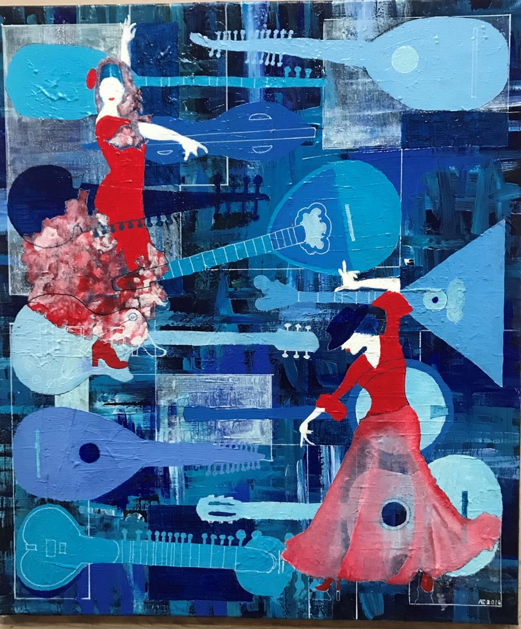 'Stränginstrument I', 2016, ett konstverk av Anders Ekman