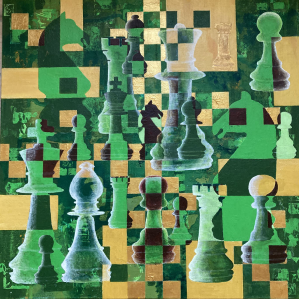 'Chess IV', 2022, ett konstverk av Anders Ekman