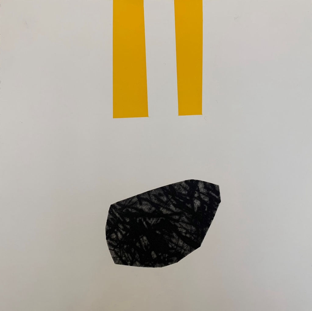 '22-10. Två former II', ett konstverk av Christina Lindeberg