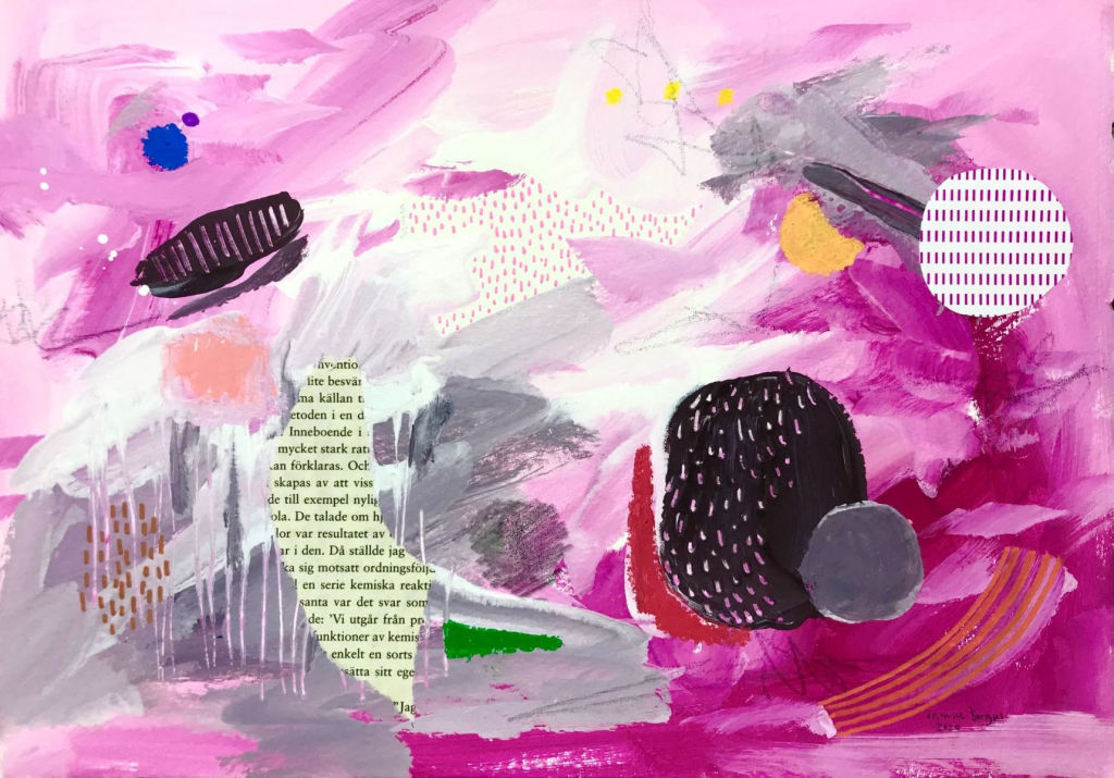 '22-01. Raspberry Chocolate no 3', ett konstverk av Jennie Bergius