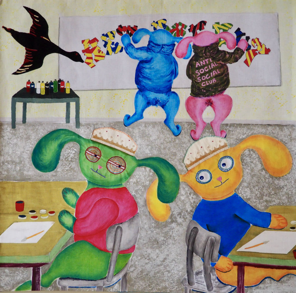 '"Ljus och mörker"', 2022, ett konstverk av Lena Pettersson