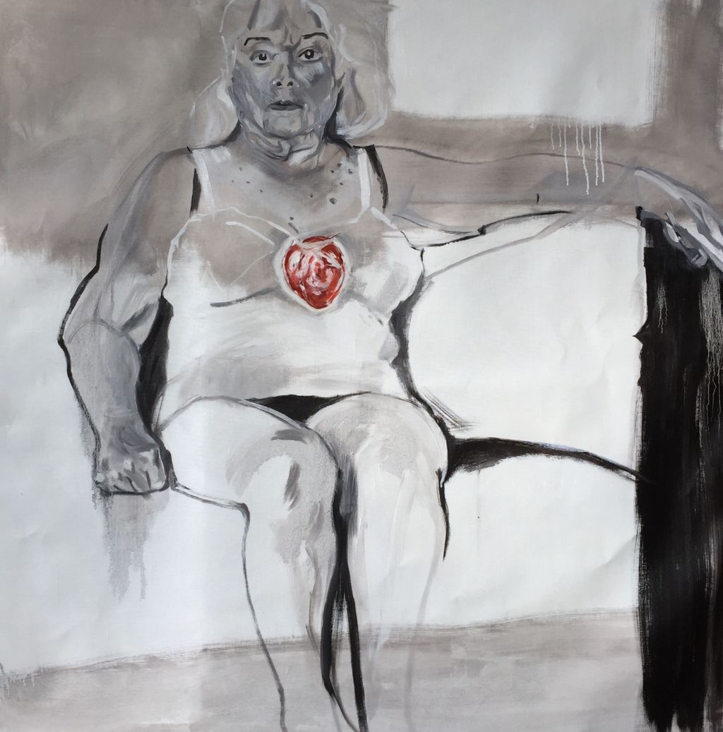 'Subject Her heart', 2017, ett konstverk av Carina Söderström