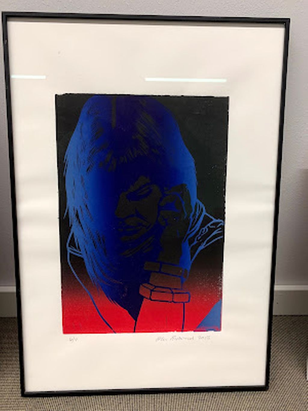 '2019 Blått huvud, Ola Åstrand', 2019, ett konstverk av Ola Åstrand